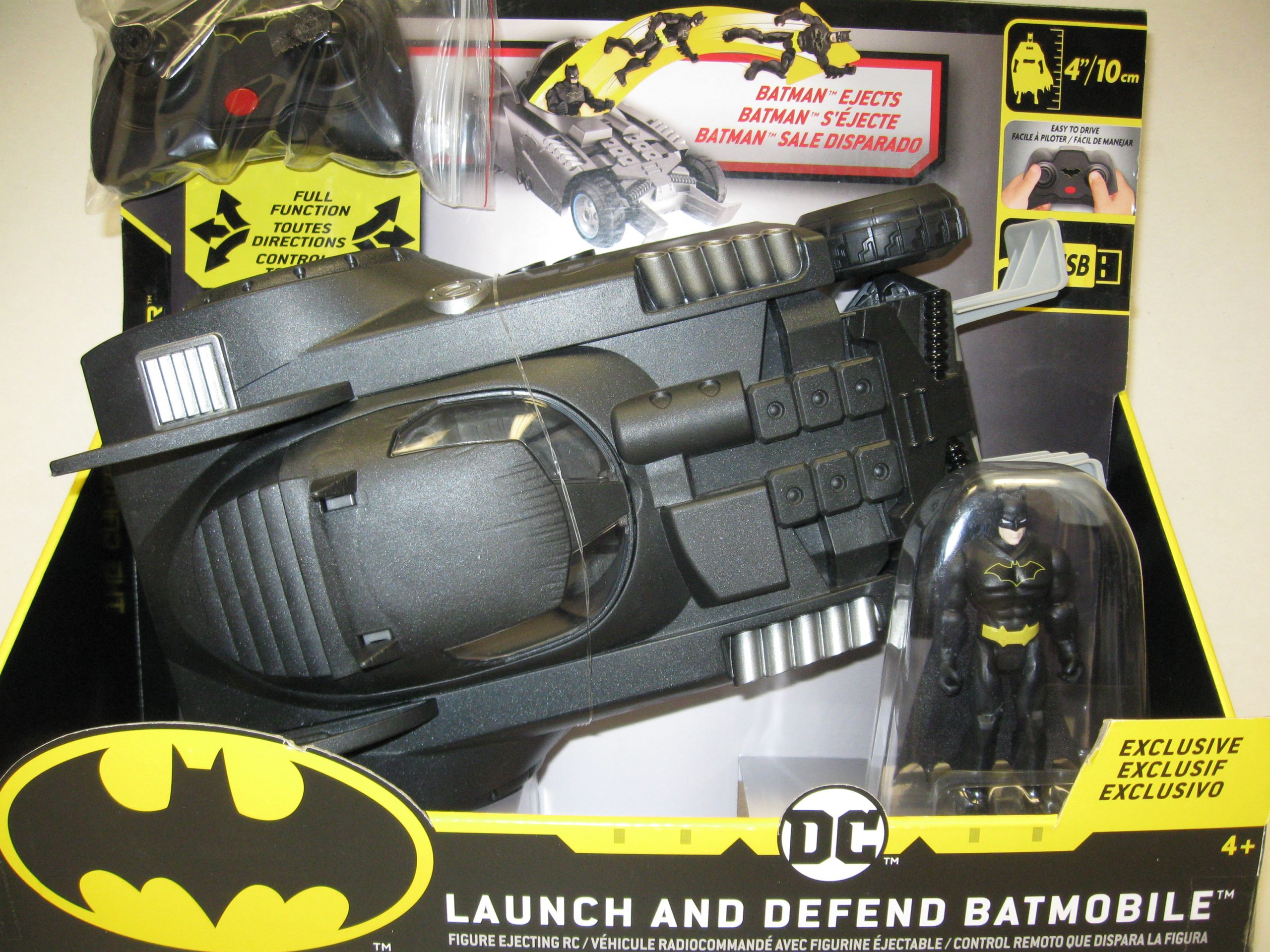 batman launch and defend batmobile rc